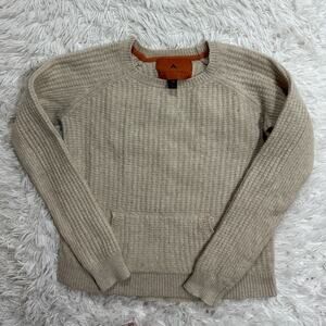 Basin and Range Women’s Wool Crewneck Sweater Long Sleeve Cream White Size Small